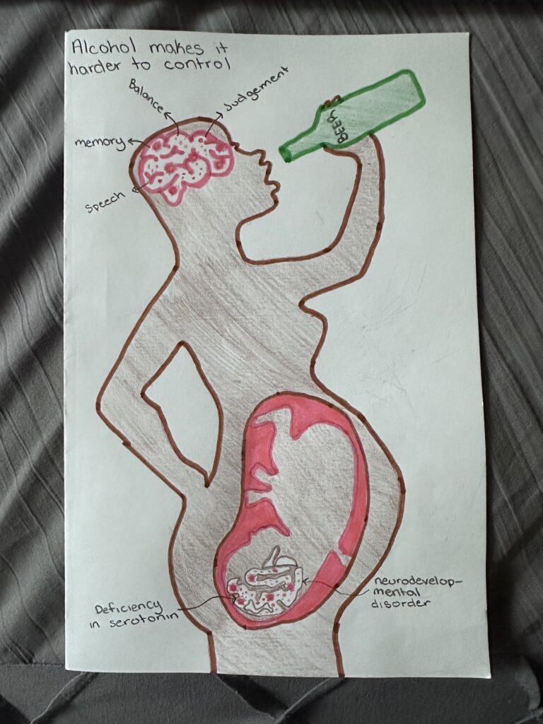 The affects of alcohol of neurotransmitters 